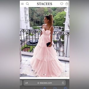 Baby pink prom dress, from Stacees